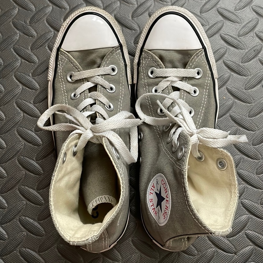 Grey Chuck Taylor Converse Shoes